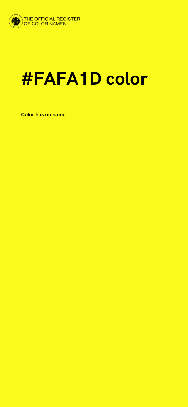 #FAFA1D color image
