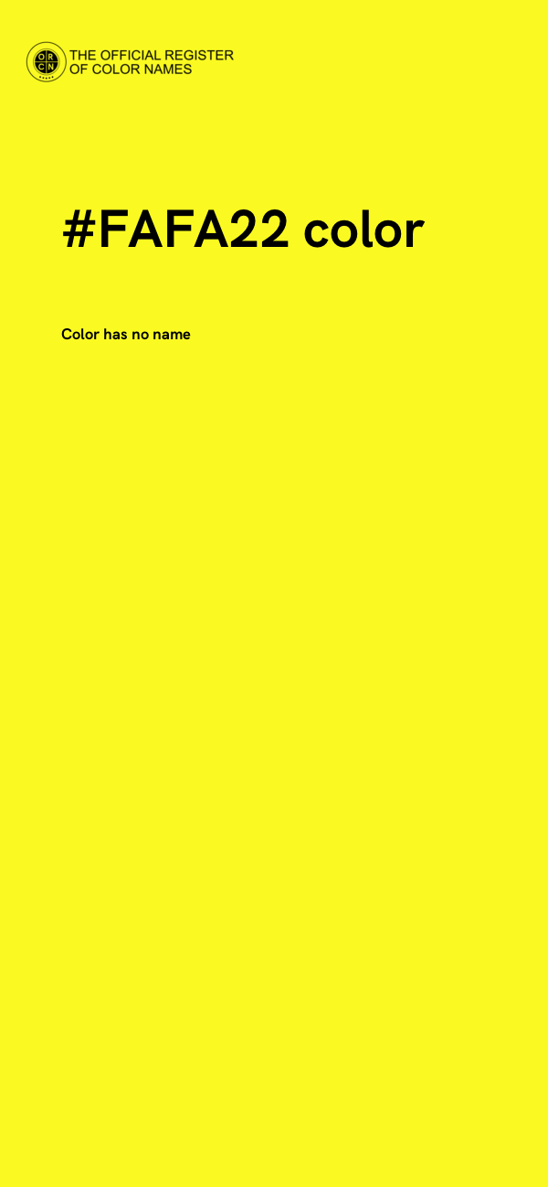 #FAFA22 color image