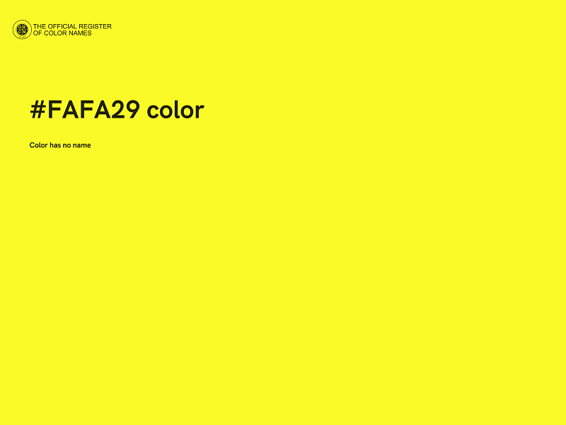 #FAFA29 color image