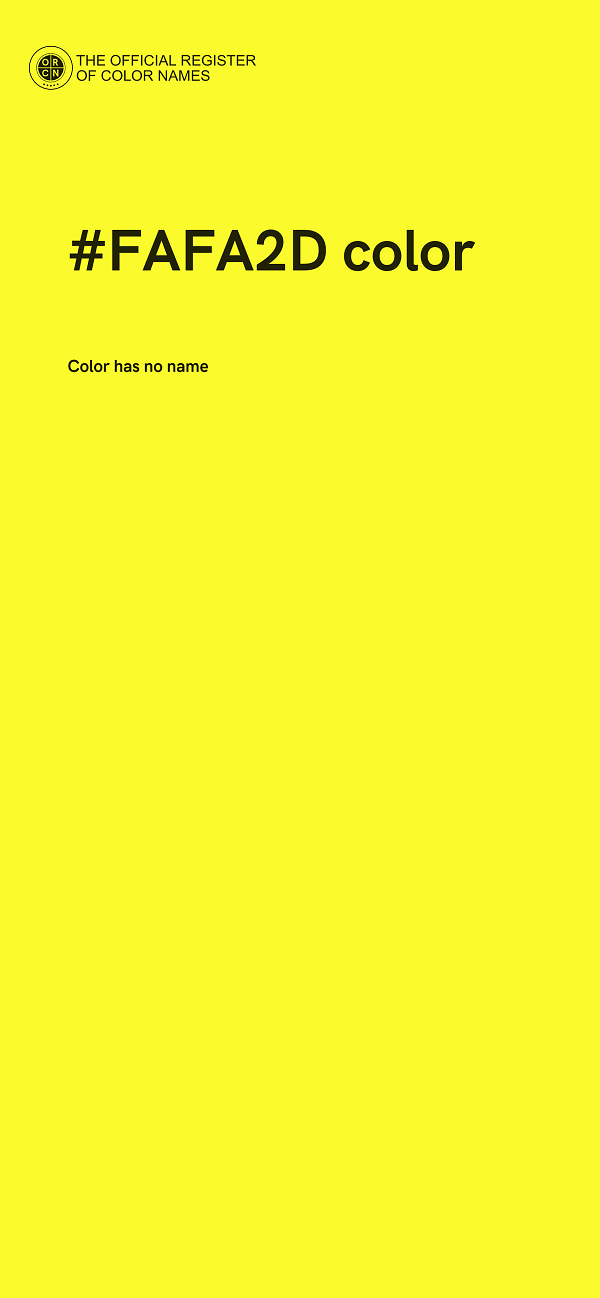 #FAFA2D color image