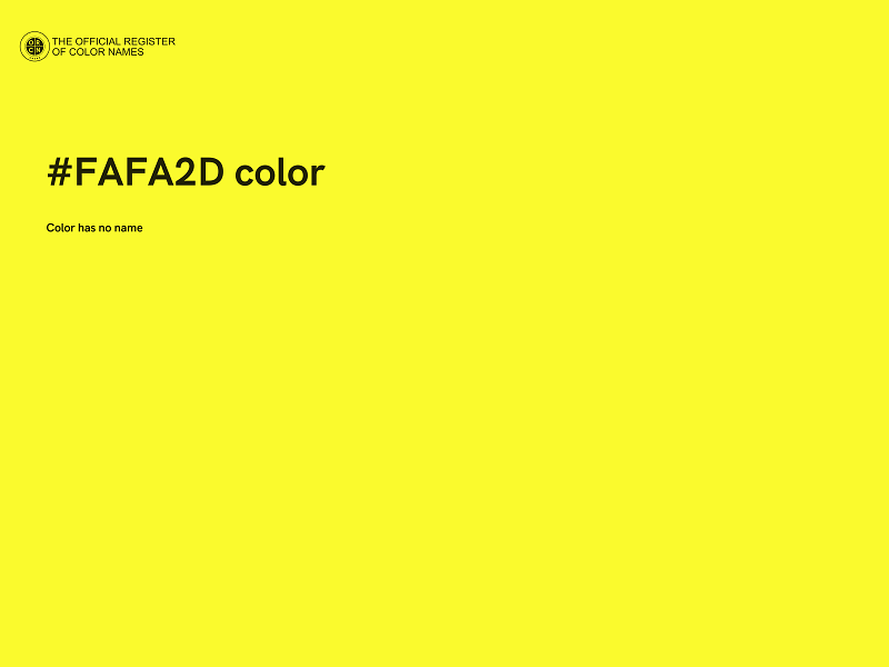 #FAFA2D color image