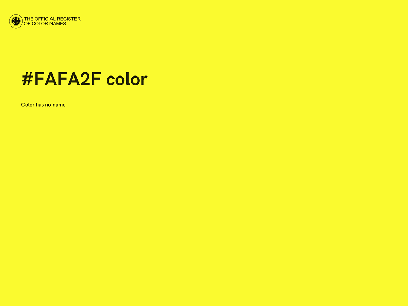 #FAFA2F color image
