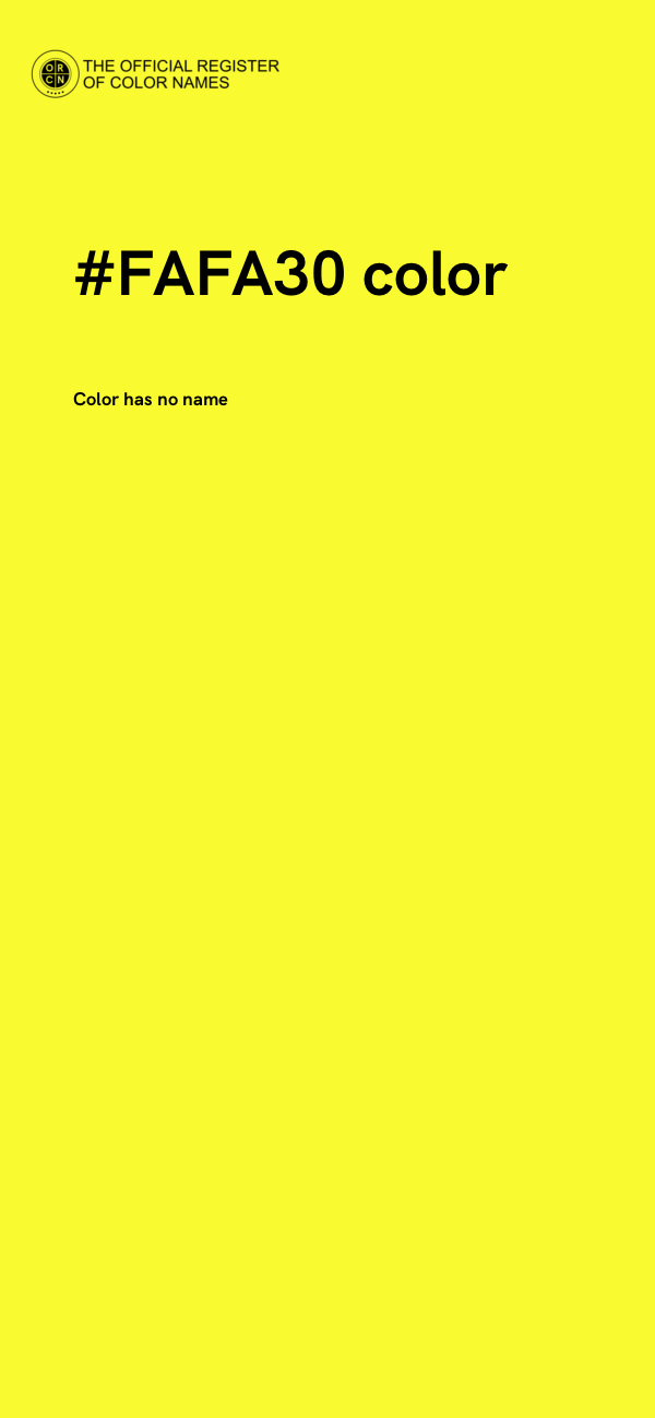 #FAFA30 color image