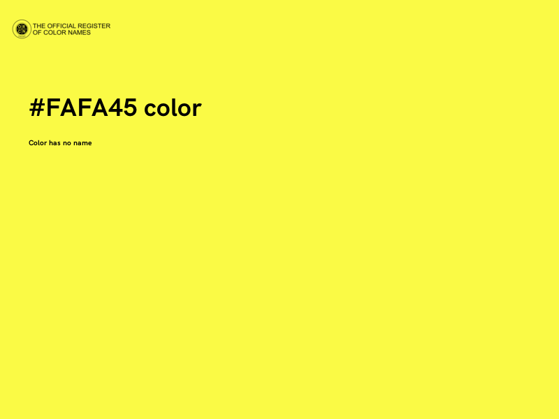 #FAFA45 color image