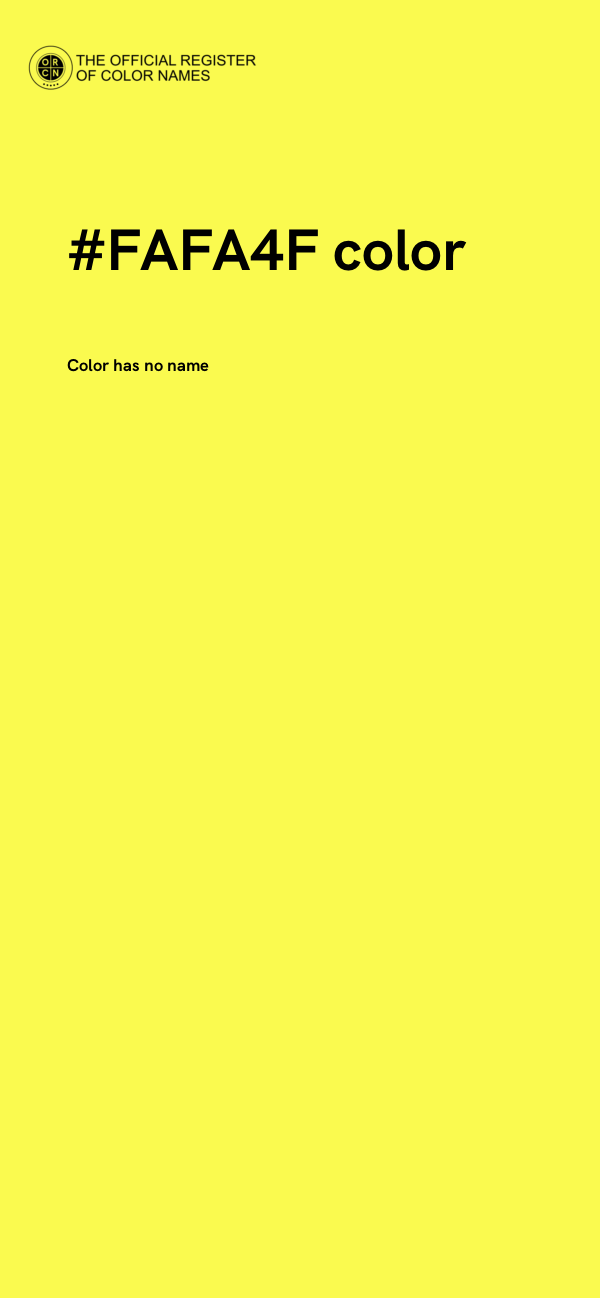 #FAFA4F color image