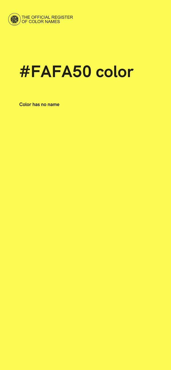 #FAFA50 color image