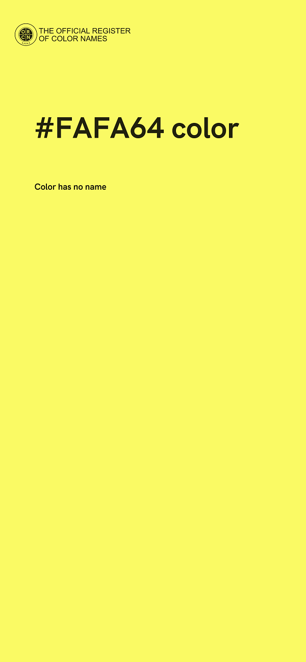 #FAFA64 color image