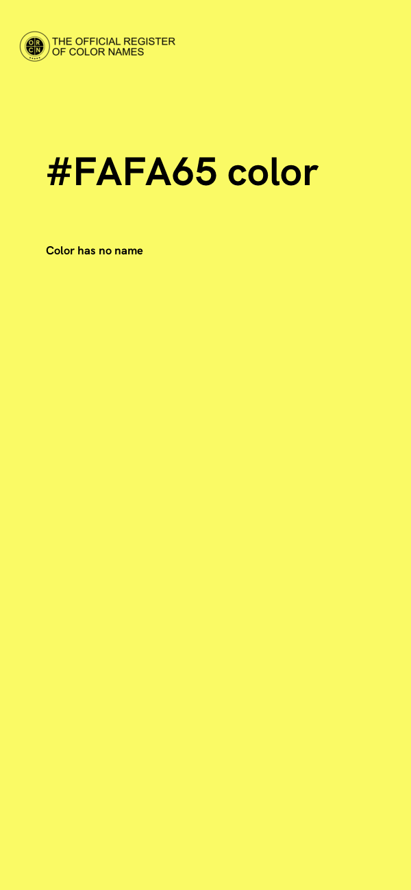 #FAFA65 color image
