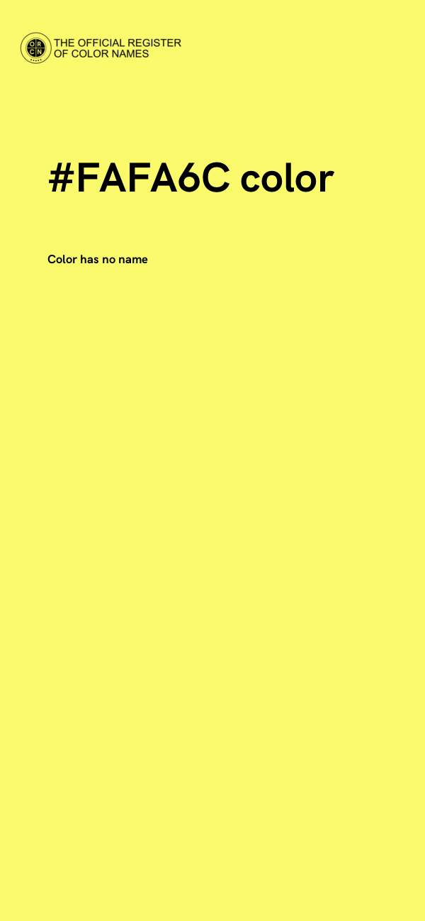 #FAFA6C color image