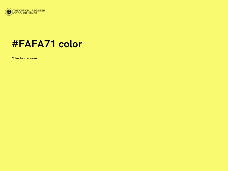#FAFA71 color image