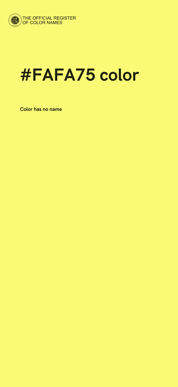 #FAFA75 color image