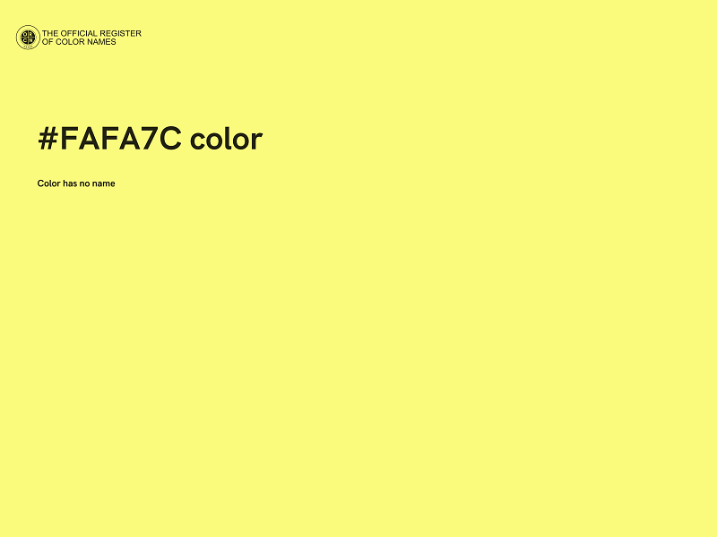 #FAFA7C color image