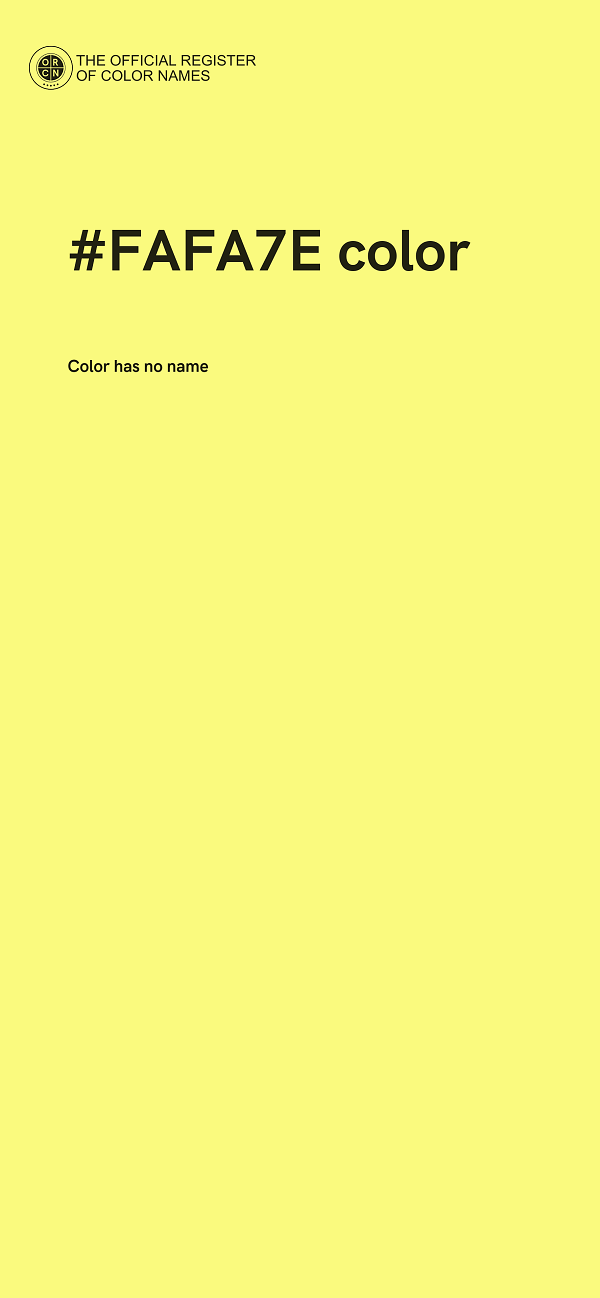 #FAFA7E color image