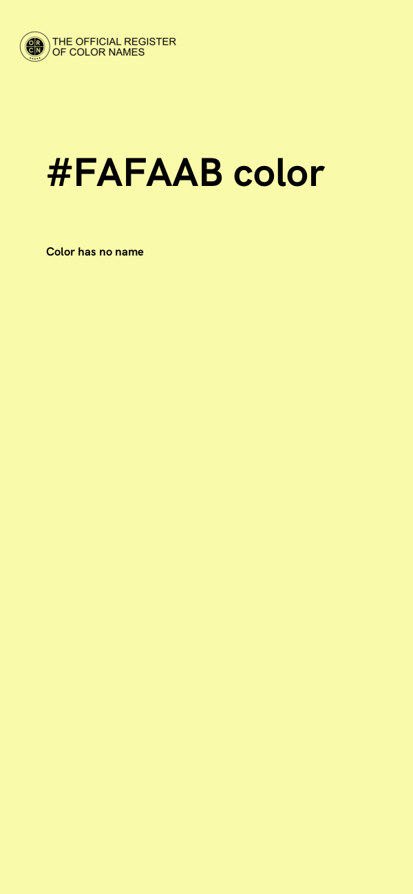 #FAFAAB color image