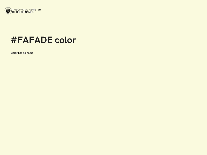 #FAFADE color image