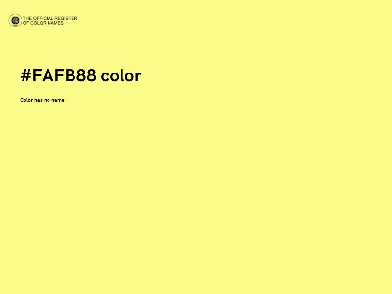 #FAFB88 color image