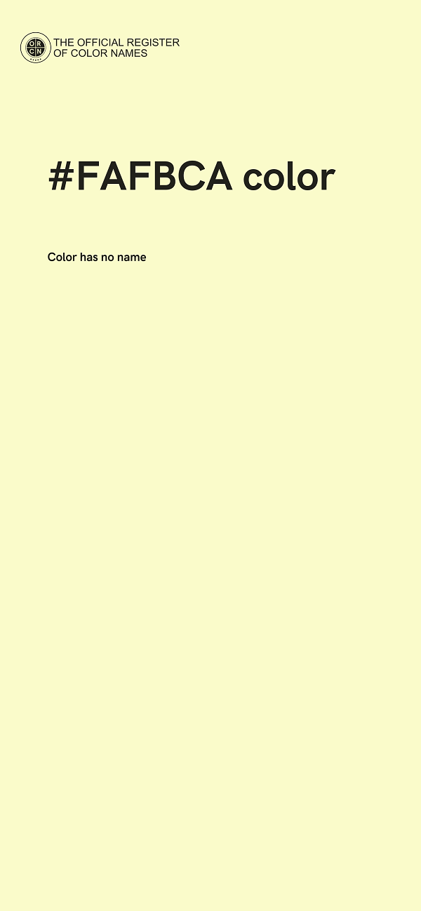 #FAFBCA color image