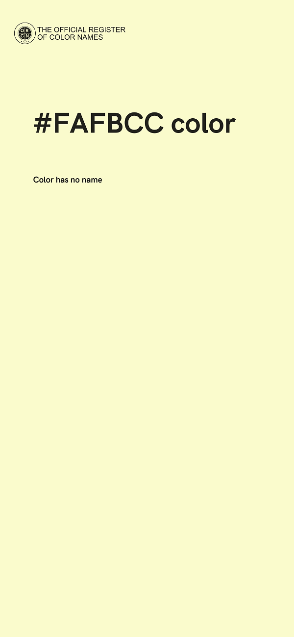 #FAFBCC color image