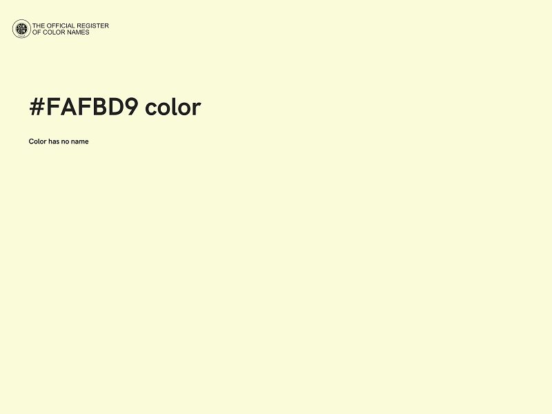 #FAFBD9 color image