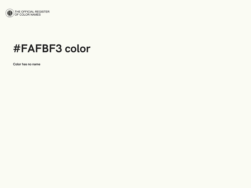 #FAFBF3 color image