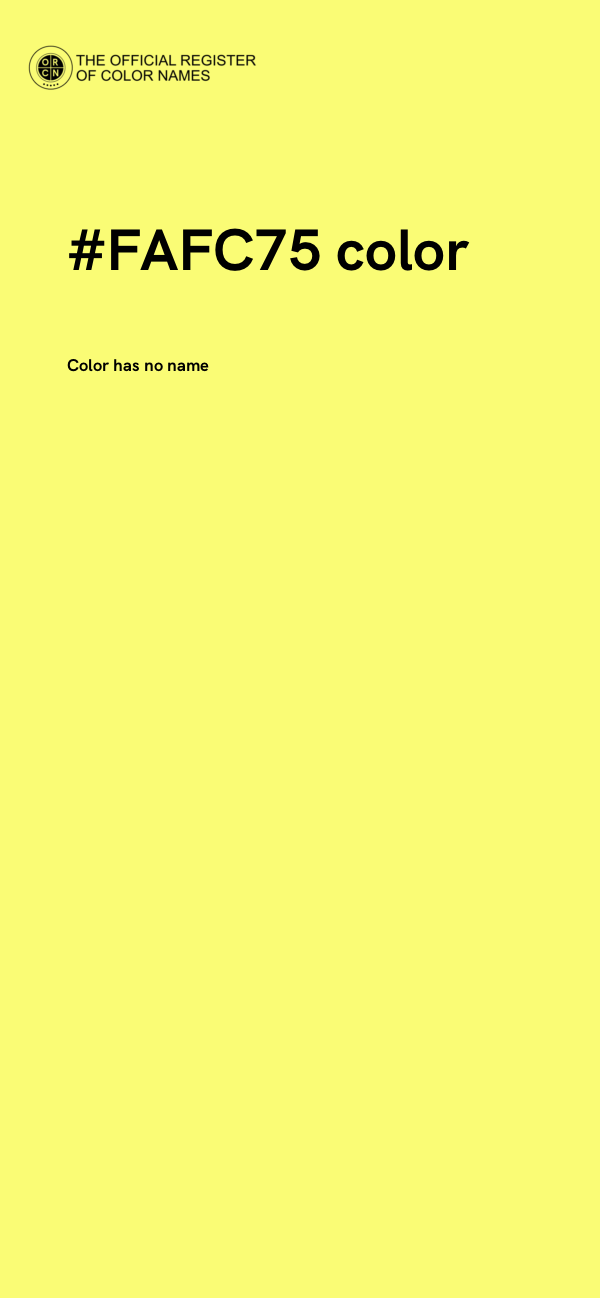 #FAFC75 color image