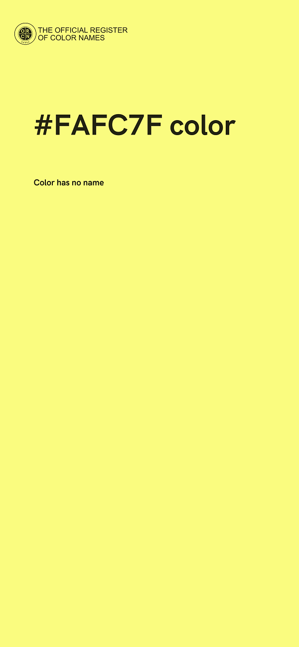 #FAFC7F color image