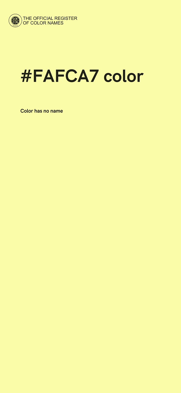 #FAFCA7 color image