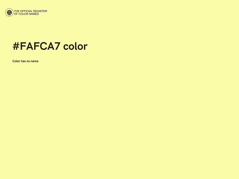 #FAFCA7 color image