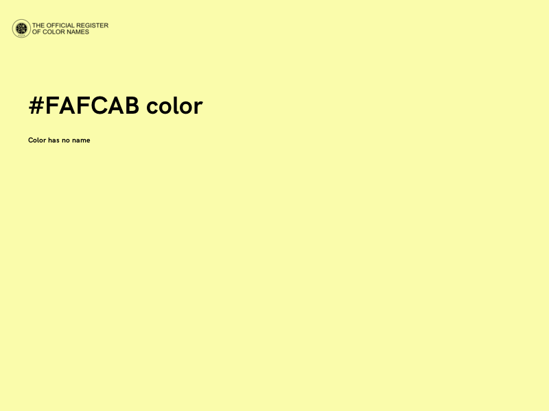 #FAFCAB color image