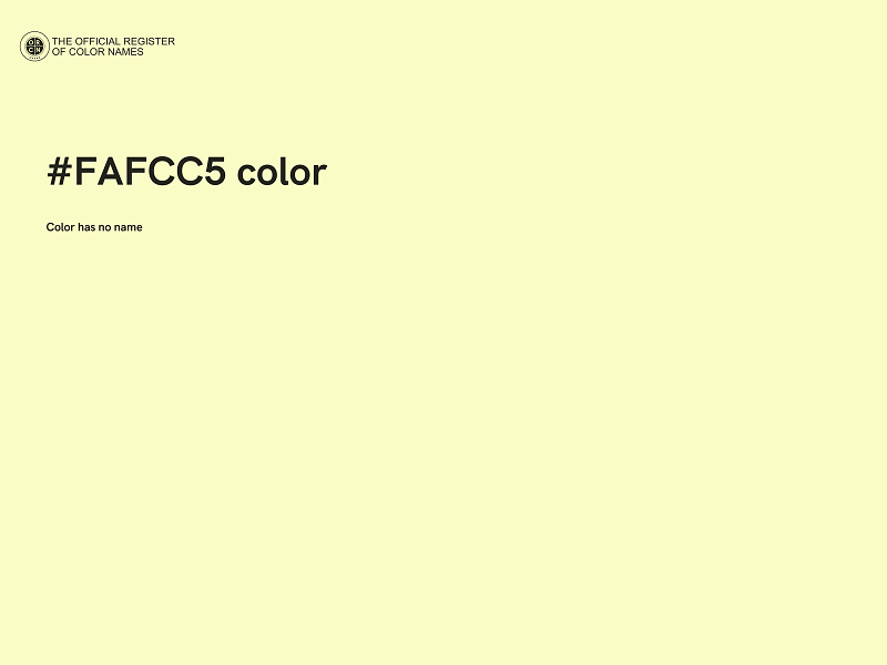 #FAFCC5 color image