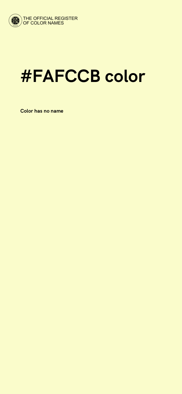 #FAFCCB color image