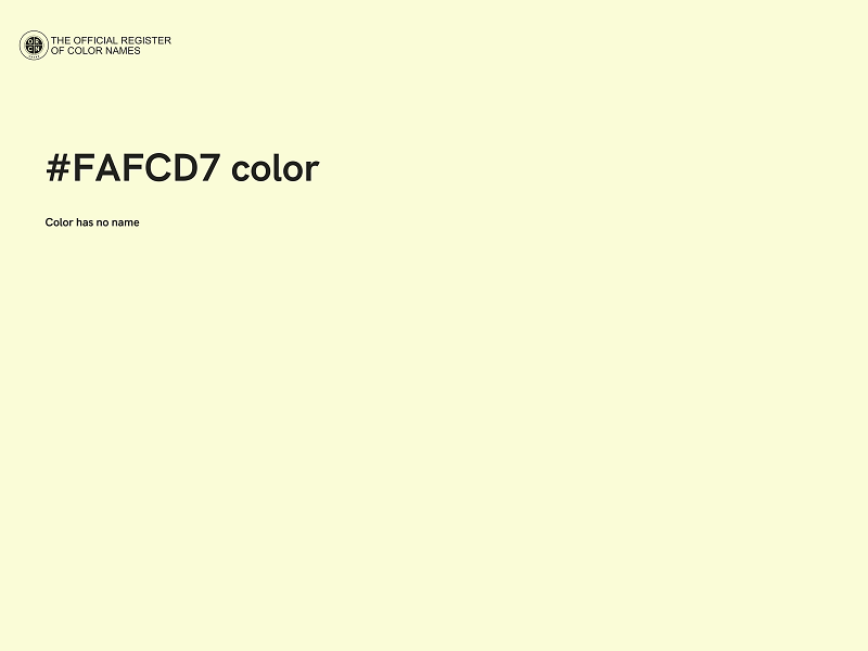 #FAFCD7 color image