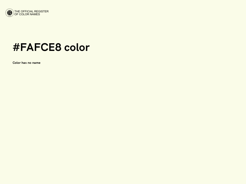 #FAFCE8 color image
