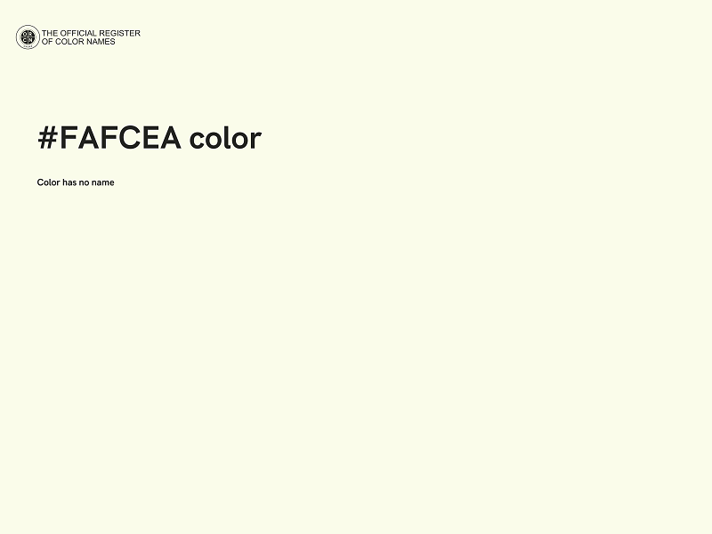 #FAFCEA color image