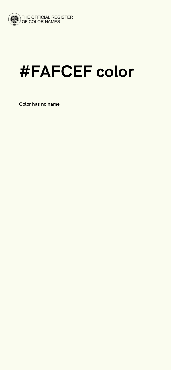 #FAFCEF color image