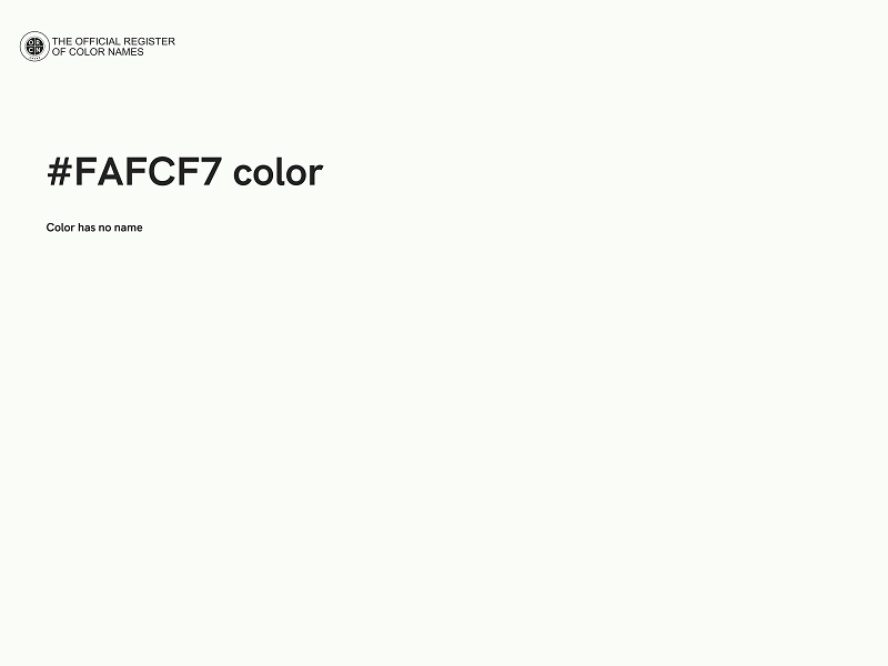 #FAFCF7 color image