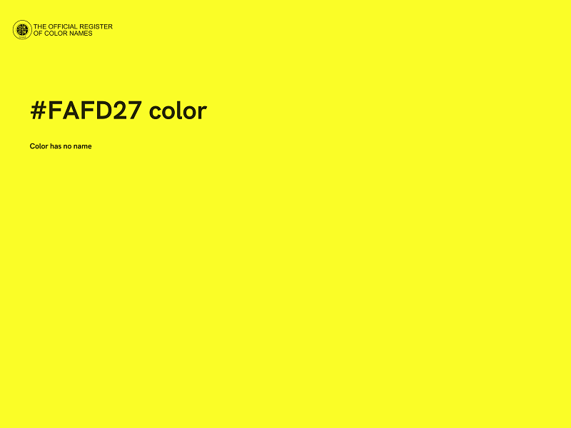 #FAFD27 color image