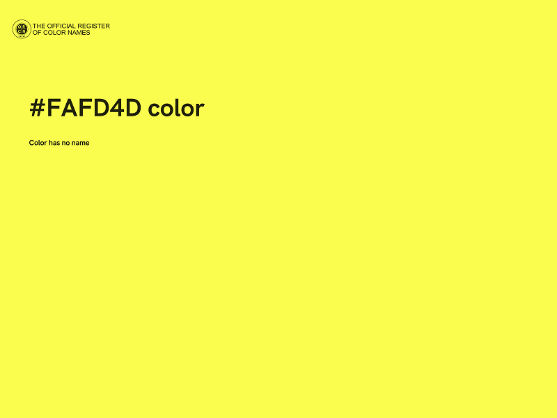 #FAFD4D color image