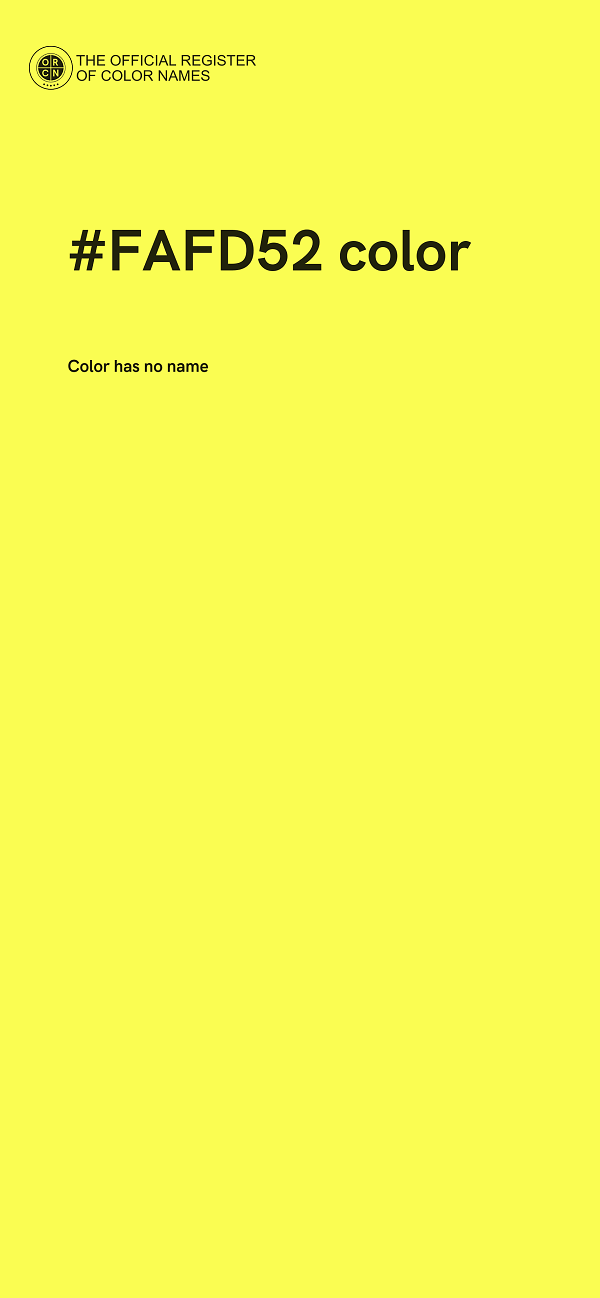 #FAFD52 color image