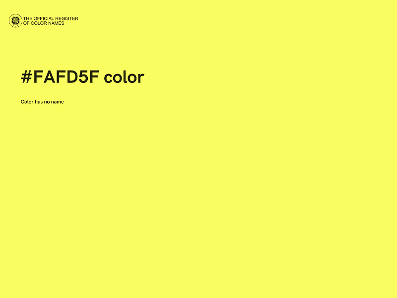 #FAFD5F color image