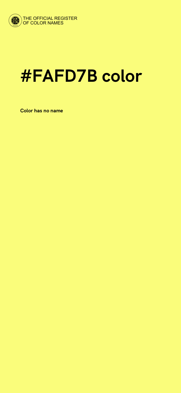 #FAFD7B color image