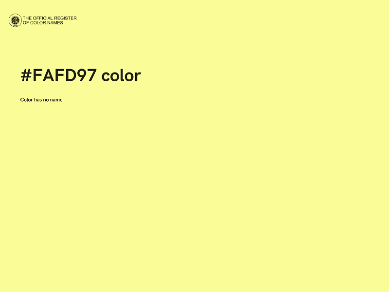 #FAFD97 color image