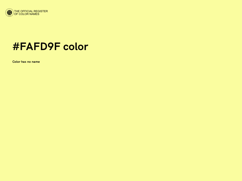 #FAFD9F color image