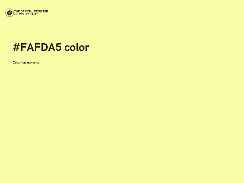 #FAFDA5 color image