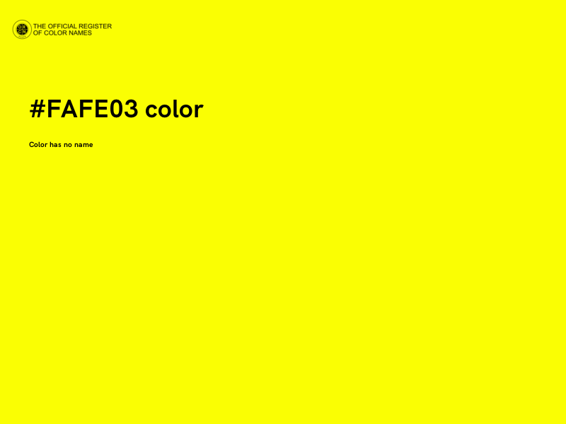 #FAFE03 color image