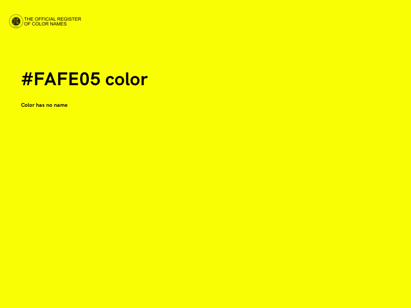 #FAFE05 color image