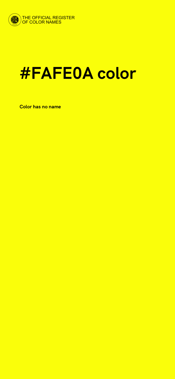 #FAFE0A color image