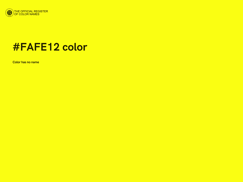 #FAFE12 color image