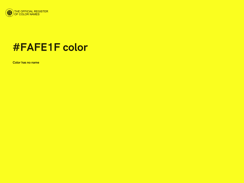 #FAFE1F color image