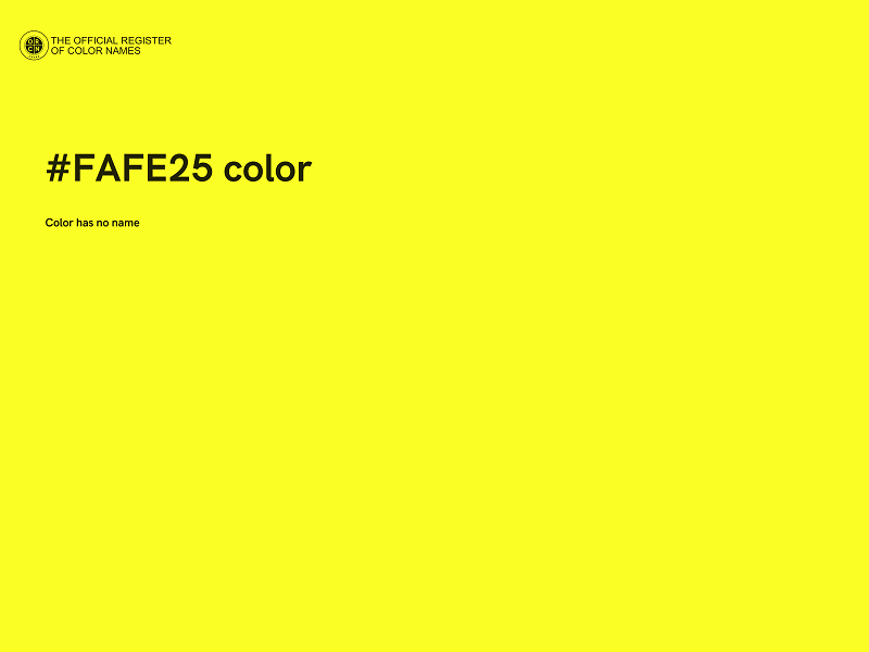 #FAFE25 color image